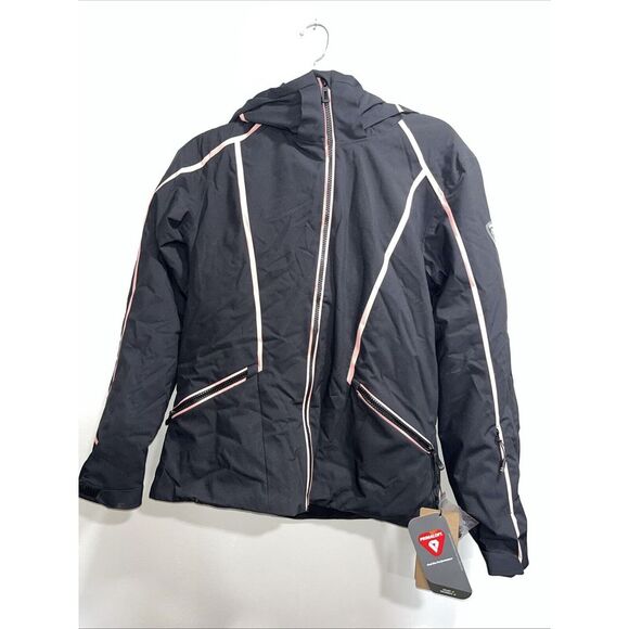Rossignol Flat hooded‎ ski jacket Size Medium Black NWT - Picture 1 of 14